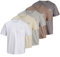 JACK & JONES Mens 5 Pack Short Sleeve T-Shirt Cream/Grey/Brown/White XL