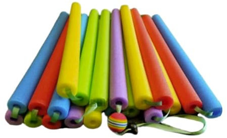 JISADER Hochsprung -Crossschelbalken -Trainingsausrüstung, Pole Stand Bungee Cord Field Track für Fitnessstudio, Länge 9.5 M