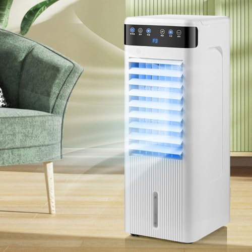GWFBLID Climatiseur Mobile sans Evacuation Refroidisseur d'air avec Double Reservoir Eau 3 Vitesses 3 Modes de Refroidissement Silencieux Climatiseur Ventilateur avec Minuteur 12H pour Chambre