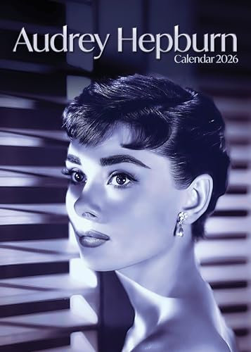 Audrey Hepburn Classic Hollywood Wandkalender 2026, A3 29,7 x 42 cm, 12 Monatsfotos, Wirobound, vollfarbig