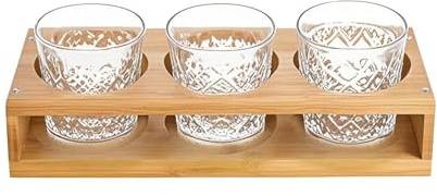 Organizer Für Gewürzregale 3-Fach Display Kippsichere Ablage | Holzregal Zur Aufbewahrung Von Weingläsern Für Zuhause Küche Wohnzimmer Theke Schrank Vorratsraum Wohnung Restaurant