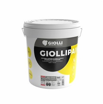 Giollipaint Ultra White - Peinture Universelle Lavable À Base D’eau Blanc 14 L