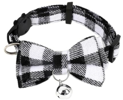 Correa B-Cute Cat Collar Small Puppy Cat Dog Collars Bow Kitten Collar Bowknot Necklace with Bell for Dog Cat