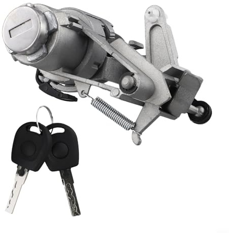 Schließzylinder für Heckklappe 1J6827297G aus Metall und Kunststoff mit 2 Schlüsseln für Golf IV MK4 und Seat für AROSA bis 2006 schwarze Farbe