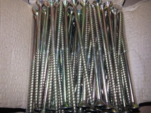 BYUP 100 Stück Spanplattenschrauben 6 x 120 mm TORX Holzschrauben NEU 6x120 mm