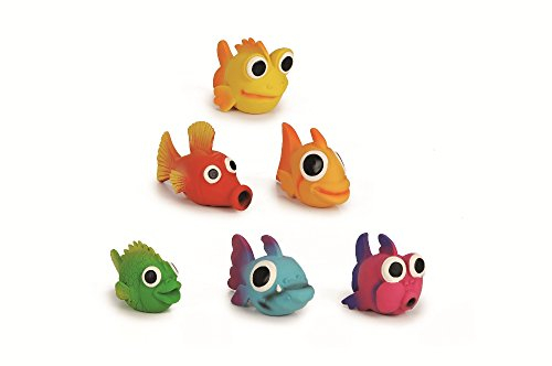 BEEZTEES Hundespielzeug: 24 Fische aus Latex 14 x 6cm #0620875