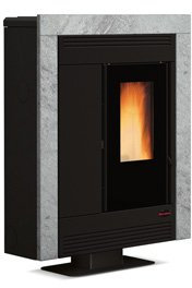 Stufa a pellet Souvenir Lux La Nordica Extraflame canalizzata Pietra Naturale