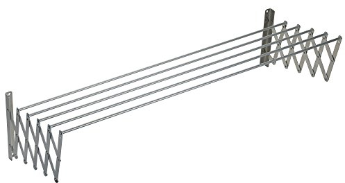 Sauvic 90835 - Wäscheständer, ausziehbarer, aus Aluminium, 120 cm.