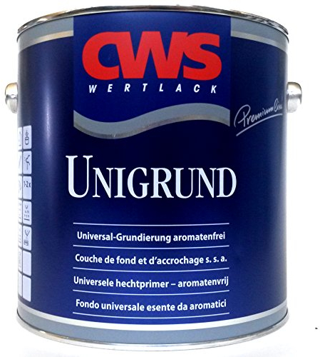 CWS Unigrund grau matt, 2,5L - Matte Universal-Grundierung auf Basis einer speziellen Bindemittelkombination.