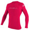 Oneill Wetsuits Kinder-Bademode mit UV-Schutz Youth Basic Skins L/S Crew Shirt, Watermelon, 14