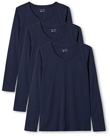 Berydale Womens Bd159 Long-sleeved Shirt, Dark Blue, XL UK