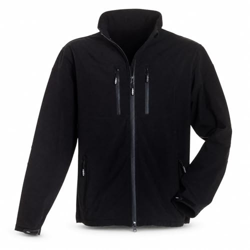 BMS STEALTH Herren Softshelljacke, Übergangsjacke | Softshell PRO 10.000/3.000 mit wasserdichten Reißverschlüssen, Stehkragen und verstellbaren Klettbündchen