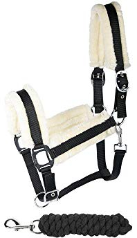 Harry's Horse Halsterset Soft, Farbe:schwarz, Größe:cob