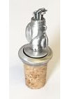 Hand Crafted Pewter Golf Caddy Wine Saver Bottle Stopper, great gift idea