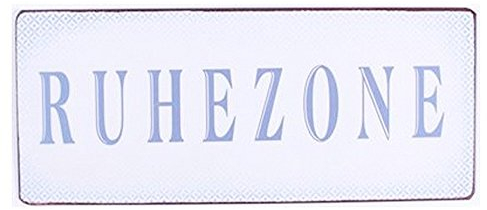 AS4HOME Blechschild - Ruhezone - Bedrucktes Blech Wandschild im Nostalgie Look