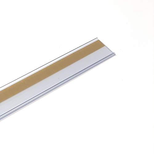 PACCO 50 porta prezzi con adesivo a 1 metro per etichette di 30mm colore trasparente. Etichette prezzi negozio, porta prezzi scaffale, porta prezzi adesivo, cartelli per prezzi