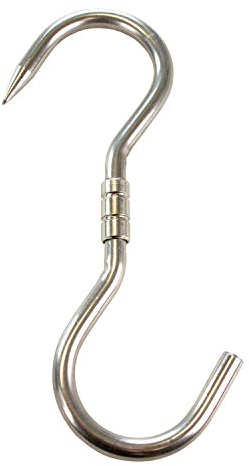 EUROHUNT S Rostfreier Stahl Drehhaken (270/12 mm, 10 kg, 1 Haken)