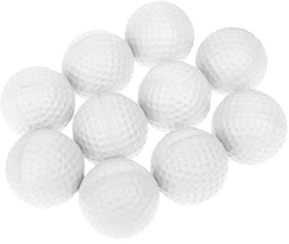 Sharplace 10er Set Soft Golfball Schaumstoff Golfübungsbälle Golfbälle Training Balls, Weiß