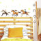 RoomMates RMK4124SCS Wandtattoo, Motiv: Spirit Riding Free Peel and Stick, Orange, Braun, Grün