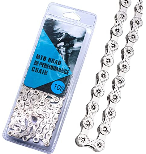BeiLan 10-Speed Bicycle Chain,116 Links,1/2-inch x 11/128-inch High Strength Bike Chain for Road Mountain Cycling
