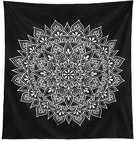 InnoGear Tapisserie Wandbehang Indoor Outdoor Bettwäsche Tapisserie Wanddekorationen für Schlafzimmer Wohnzimmer Wohnheim Wanddekoration Mandala (130 x 150 cm)