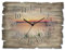 ARTLAND Wanddeko Wanduhr ohne Tickgeräusche aus Holz Funkuhr 40x30 cm Rechteckig Lautlos See Steg Landschaft Sonnenuntergang Sonne Ländlich T9QD