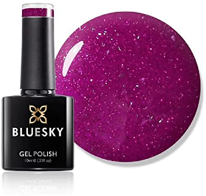 Bluesky BLUESKY Gel Polish, Light Sky Night, A33, 10ml, Gel auflösbarer Nagellack Lila, Neon, Schimmer (Aushärtung unter UV-/LED Lampe erforderlich) er Pack(x)