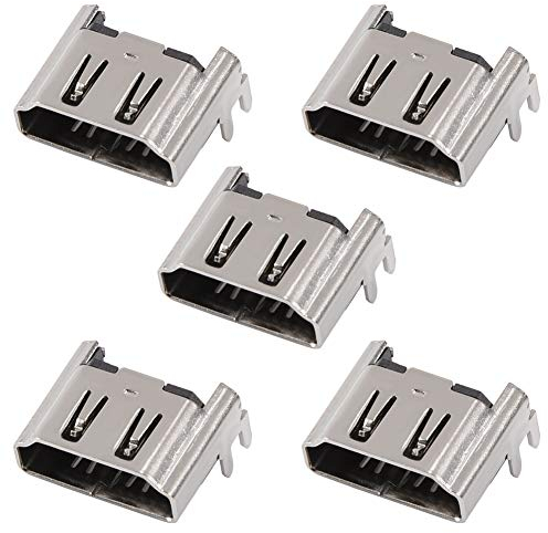 Zócalo de Repuesto de Conector de Interfaz de Puerto HDMI de 5 Piezas Compatible con Placa Base 4