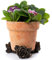 Potty Feet Flower Rose Figures Plant Pot Feet - Planter Support - Handmade Decorative Ornaments - 3pcs