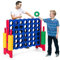RELAX4LIFE Vier-Gewinnt Spiel, 4 in Line mit 42 Jumbo-Ringen und Schieberegler zum schnellen Neustart, Spiel für Erwachsene und Kinder, Strategiespiel Gesellschaftsspiel für Outdoor (Rot)