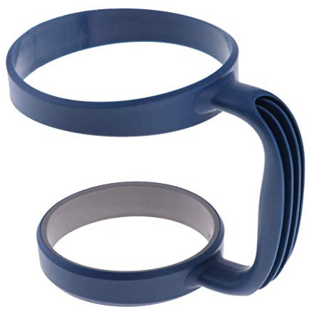 Inzopo Water Bottle Tumbler Cup Handle Travel Mug Holder for 30 Oz Car Vehicle Cup - Dark Blue, 11cm