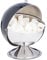 relaxdays Sucrier avec Couvercle Roulant, Acier Brillant, Sucre, sucreries, boîte de gateaux, Rond,pour Sucre, Noir