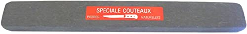 L'ARIEGEOISE, Pierre à aiguiser Naturelle des Pyrénées 800 Pierre à affuter Aiguiseur Couteaux Professionnel Affuteur sécateur Ciseaux à Bois Hache. Fabrication Artisanale Française 160 x 20 x 10 mm