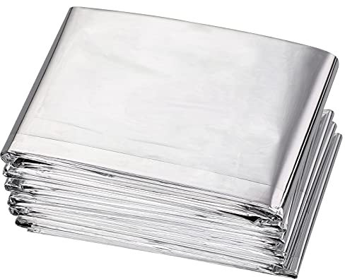 JYCAR Reflektierende Mylar-Folie, 203 x 130 cm, für Garten und Gewächshaus, 6 Stück