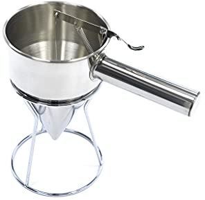 Maxima Gastro Teigspender - 1,3 l - Edelstahl - einschließlich Dosierungstaste