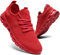QIJGS Sneaker Damen Freizeitschuhe Sportschuhe Laufschuhe Turnschuhe Fitness Straßenlaufschuhe Trainer Outdoor Sneakers Tennis Gym Walkingschuhe Jogging Schuhe Rot 38