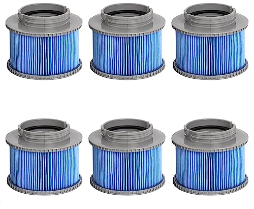 FFyan Ersatz-Poolfilterkartuschen,Filterpatronen Teile für MSPA FD2089, Filterpatronenpumpe passend für MSPA alle aktuellen Whirlpools(verbesserte Version 6Stück)