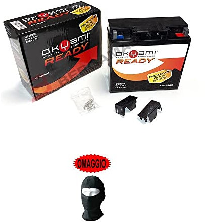 COMPATIBILE CON BMW R1200R 1200 2006 BATTERIA GIA' PRONTA CARICA SIGILLATA OKYAMI OG19R BATTERIE ATTIVE 22 AH AMPERE 12 VOLT 186X82X171 MM