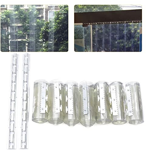 PVC-Streifenvorhang Industrie-Streifenvorhang, BxH 18x200 cm, transparent,vwetterfest, spritzwassergeschützt