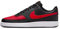 Nike Herren Court Vision Low Sneaker, Rot Weiß Schwarz Universität, 47.5 EU