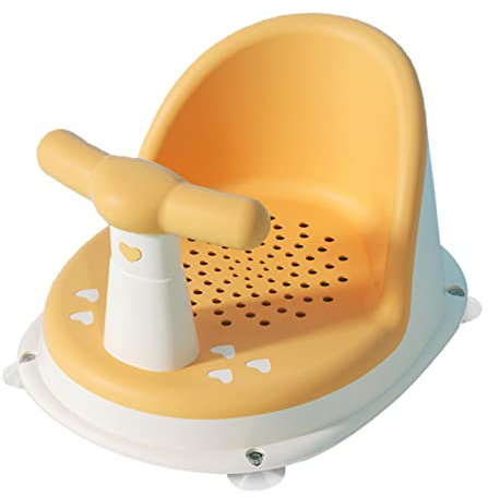perfk Asiento de bañera para bebé con 4 ventosas, Asiento de baño para bebé de 6 Meses, Asiento Antideslizante para bañera, Silla de para bebé,