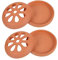 Levemolo 2pièces Brûleur De Bobine De Moustique Terre Cuite Support Décoratif Pour Maison Et Extérieur Design Rétro Avec Ventilation Améliorée Pour Meilleur Brûlage