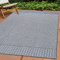 Carpettex Outdoor Teppich Wetterfest 280x370 cm Sisal Optik Grau - Ideal für Balkon, Garten, Terrasse, als Küchenteppich - In&Out Teppich Waschbar, Flachgewebe, Pflegeleicht, Vintage Design