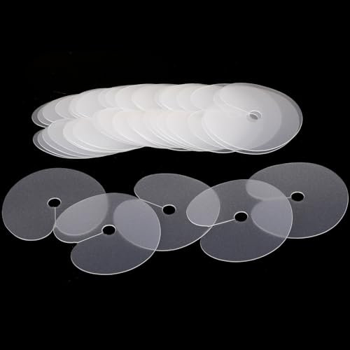 25Pcs Hair Extension Hair Extensions Circular Single Hole, Round Spacer Template, Clear PVC Fusion Glue Protector Round Spacers Templates for Hair Extensions Bond