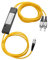 YAODHAOD Optischer Splitter,SC/UPC LC/UPC FC/UPC Fiber Optic PLC Splitter(Fiber Splitter) Simplex Singlemode,1X2,für CATV,FTTH,FOS (gelb, FC/UPC)
