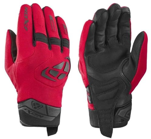 IXON Mig 2 Motorrad Handschuhe, rot/schwarz, L