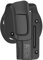 G17 Paddelholster, OWB Polymer Holster für Glock 17 22 31 Gen 1-5, Offener Trageholster Outdoor Gürtel Level II Retention Taktische Pistolenholster Rechte Hand