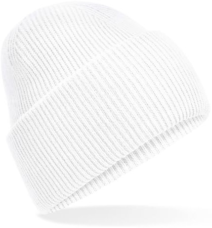 Hatstar Warme Damen Beanie Mütze | Herren Wintermütze | Strickmütze | Für Damen und Herren (Weiss)