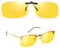 Night Driving Glasses Anti-Glare Clip On Sunglasses Polarised Night Driving Glasses Universal HD Night Vision Glasses for Women Men Running Outdoor UV Protected Reducing Glare from Headlamps Snow Sun