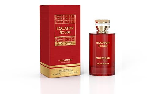 MILESTONE Equator Rouge Eau de Parfum für Damen, 100 ml – langanhaltender, kräftiger und anspruchsvoller Blumenduft, ideal für den täglichen Gebrauch oder besondere Anlässe, elegantes und raffiniertes